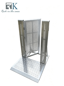 Barrière de contrôle des foules en aluminium, barrière piétonne, clôture de sécurité en acier, barrière anti-choc, barricade de circulation pour événements - Product Image 1