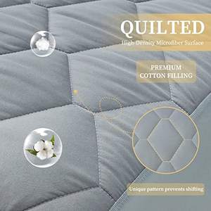 King Size – protège-matelas matelassé imperméable, respirant, haut de gamme, doux, remplissage bruyant, 8-21 pouces - Product Image 4