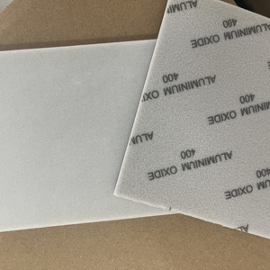 Chất lượng cao vuông nhôm Oxit miếng bọt biển khối Hai Mặt vát chà nhám cho deburring Độ cứng Trung bình tùy chỉnh OBM OEM - Product Image 5