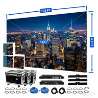 Layar Panel LED Video Penuh Mobile untuk Sewa Luar Ruangan, Backlit, Bertenaga AC, Tahan Air IP65, untuk Gedung, Konser, Panggung, Mal, dan Toko