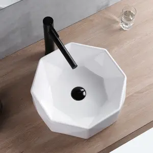 Lavabo da tavolo di alta qualità lavabo color pietra di marmo lavaggio a mano lavabo da bagno lavabi d'arte in ceramica