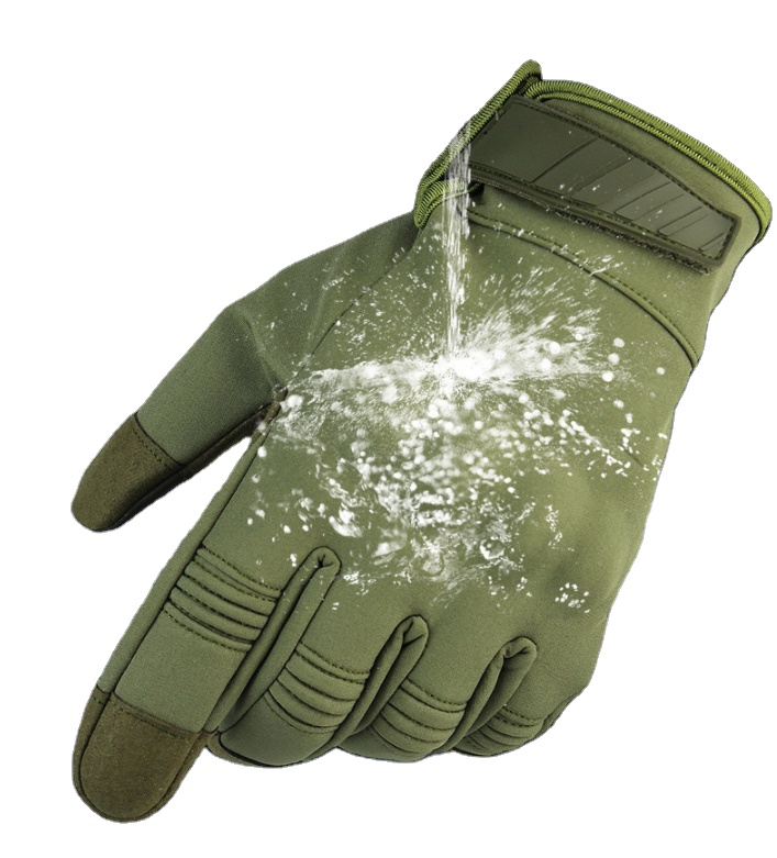 Новые камуфляжные антифрикционные водонепроницаемые тренировочные Нейлоновые Резиновые Спортивные охотничьи перчатки для сенсорного экрана