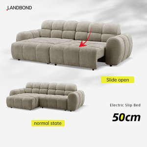Tempat tidur <span class=keywords><strong>Sofa</strong></span> elektrik, berbentuk L, kain sudut ruang tamu, Hotel, <span class=keywords><strong>Sofa</strong></span> berbulu, tempat tidur <span class=keywords><strong>Sofa</strong></span> tarik keluar mewah 3 tempat duduk - Product Image 6