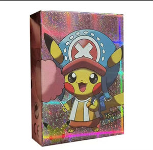 55 cartes holographiques Pokémon Anime <span class=keywords><strong>Pikachu</strong></span> Cosplay One Piece Pokémon Trading Flash Cards par boîte - Product Image 1
