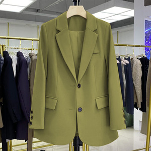 Blazer Negro de Manga Larga para Mujer, Primavera 2026, Estilo Casual Coreano, Holgado, para Oficina, con Detalle de Parches <span class=keywords><strong>y</strong></span> Bolsillos - Product Image 6