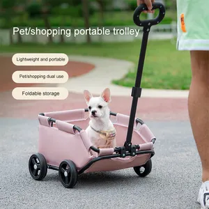 Fournitures pour animaux de compagnie poussette extérieure multifonctionnelle et pratique