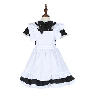 Nouveau Costume de Soubrette Française Noir Classique Fantaisie 2026 pour Filles et Enfants – Tenue de Fête et Déguisement d'Halloween - Product Image 6