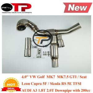 <span class=keywords><strong>Tubo</strong></span> <span class=keywords><strong>de</strong></span> <span class=keywords><strong>escape</strong></span> OTP para V W Golf R MK7 MK7.5 GT I AD A3 8V <span class=keywords><strong>Seat</strong></span> <span class=keywords><strong>Leon</strong></span> Cupra 4 "-3" Downpipe con 200cc Sports Cat - Product Image 2