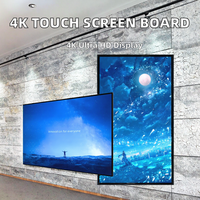 AWSTOUCH Écran tactile ultra-fin, menu interactif intelligent, système d'exploitation Android, affichage publicitaire rétroéclairé par LED Full HD