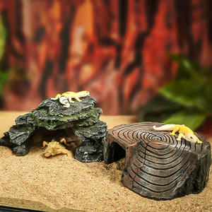 Plateforme de bain pour aquarium de <span class=keywords><strong>tortues</strong></span>, échelle d'escalade, pierre de bain, pente de <span class=keywords><strong>repos</strong></span>, aménagement paysager d'aquarium, cachette, grotte d'escalade pour animaux de compagnie, ornement - Product Image 2