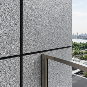 Panel de aluminio modular con patrón de roca de superficie plana, imitación de piedra, para fachadas de villas y edificios comerciales. - Product Image 1