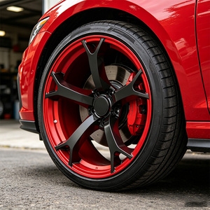 Cerchi Forgiati 16 17 Pollici 19x9.5J 5x114.3 Concavi Finitura Rosso Nero Lusso Racing per 350z/370z Infiniti Q50/Q60 G35/G37 Nismo V1 - Product Image 2