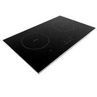 Sensor Touch Double 2 Brûleurs Céramique-Verre Petite Cuisinière À Induction Double Cuisinière À Induction Cuisinière À Induction Portable
