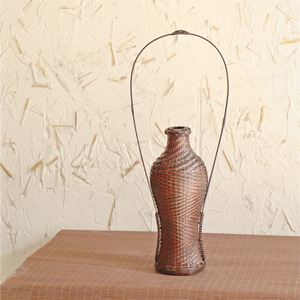 Handmade Bamboo Flower Vase Traditional Design Decorative For Chinese New Year Bamboo Craft - Product Image 1