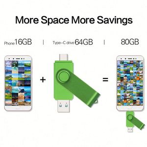 แฟลชไดรฟ์ USB แบบปากกา พร้อมโลโก้สั่งทำพิเศษ ชนิด Type C ความจุ 128GB 64GB 32GB 16GB รุ่น 3.0 สำหรับอุปกรณ์ Type-C สินค้าใหม่ - Product Image 3