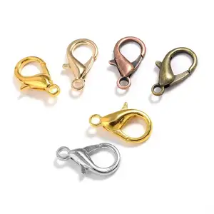 Manufacturer Metal Lobster Clasp 25mm Metallic Clasps D Ring Alloy Snap Hook For Bag Jewelry