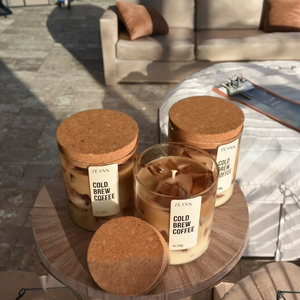 Creative Home Decoration Aromatherapy Gift Set Novelty Glass Iced Jelly Wax <strong>Scented</strong> Coffee Cup and Candle for <strong>Bars</strong> - Product Image 1