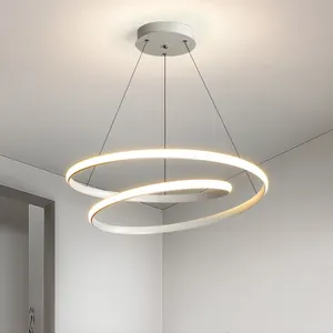 Artistieke Minimalistische Ronde Woonkamer Hanglamp Gepersonaliseerde Scandinavische Eetkamer Led Hanglamp