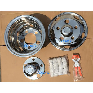 ฝาครอบล้อโครเมียม 16 นิ้ว 5 รู PCD207 มม. สำหรับรถบรรทุก HINO ISUZU FUSO NISSAN <span class=keywords><strong>UD</strong></span> - Product Image 1