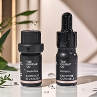 Vente en gros de flacons compte-gouttes en verre noir mat pour huiles essentielles, sérums, soins de la peau, gouttes pour les yeux, 5 ml, 10 ml, 15 ml, 20 ml, 30 ml, 50 ml, 60 ml, 100 ml, 120 ml