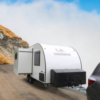 Caravane de camping-car sur route Overland de 19 pieds avec grand espace canapé