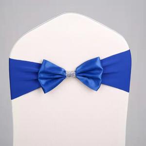 <span class=keywords><strong>Housse</strong></span> <span class=keywords><strong>de</strong></span> <span class=keywords><strong>chaise</strong></span> en Polyester 100%, nœud papillon, en Spandex, taille personnalisée - Product Image 2