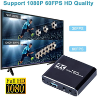 Carte de capture TV-link 4K pour Nintendo Switch, Xbox, PS4/PS5, PC/OBS Streaming USB3.0 en alliage d'aluminium et acier inoxydable