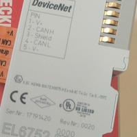 Terminal de Comunicación EtherCAT EL6752-0010, Puerta de Enlace de Red Serial RS232 RS485 CANopen DeviceNet, Conversión de Protocolo Automática