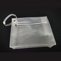 Trousse de toilette transparente en plastique PVC transparent avec logo personnalisé EVA pour maquillage et cosmétiques sac de natation avec fermeture éclair bikini