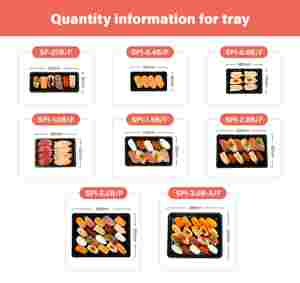 Vente flash : Barquettes à sushi jetables en plastique PS deux pièces de 10 oz pour un emballage alimentaire pratique à emporter - Product Image 3