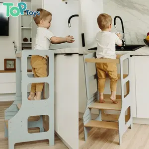 TOP Baby Standing Step Hocker Verstellbares Cabrio 3 in 1 Küchen helfer Kleinkind Lernt urm Dining Booster Seat Kinder tisch