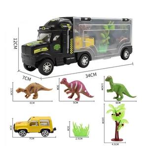 Gran oferta, regalo promocional, camión <span class=keywords><strong>de</strong></span> dinosaurio <span class=keywords><strong>de</strong></span> 6 ruedas, remolque, juguete fundido a presión, juego <span class=keywords><strong>de</strong></span> rompecabezas <span class=keywords><strong>de</strong></span> coche, juguete <span class=keywords><strong>de</strong></span> simulación con <span class=keywords><strong>dinosaurios</strong></span> para regalo <span class=keywords><strong>de</strong></span> niños - Product Image 3