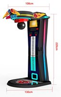 Machine de jeu de boxe à monnayeur avec gants de boxe électroniques pour centre de divertissement intérieur/extérieur et centre commercial