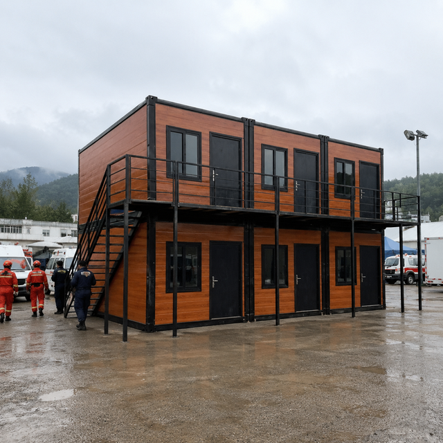 Foldable Prefab Container House 20Ft Modular House for Government Project Emergency Housing Fast Deployment Waterproof