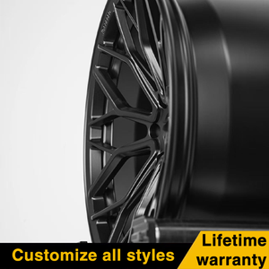 Cerchi Multi raggi forgiati su misura 17-26 pollici per Porsche 911 Cayenne Panamera <span class=keywords><strong>Taycan</strong></span> Gloss nero profondo cerchi di lusso concavi - Product Image 2