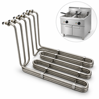 Élément chauffant tubulaire en acier inoxydable 900 pour friteuse combinée, idéal pour équipement de cuisine commerciale