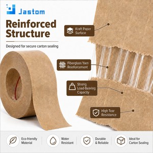 <span class=keywords><strong>Cinta</strong></span> Engomada <span class=keywords><strong>de</strong></span> <span class=keywords><strong>Papel</strong></span> Kraft Activada por Agua Reforzada con Fibra <span class=keywords><strong>de</strong></span> Vidrio <span class=keywords><strong>Cinta</strong></span> <span class=keywords><strong>de</strong></span> <span class=keywords><strong>Papel</strong></span> Activada por Agua <span class=keywords><strong>Cinta</strong></span> <span class=keywords><strong>de</strong></span> Embalaje Kraft Impresa Personalizada - Product Image 2