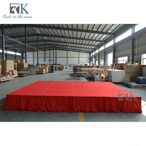 RK Mobile <b>Stage</b> <b>Platform</b> With Red Carpet Finish Performance Folding <b>Stage</b> - Product Image 4