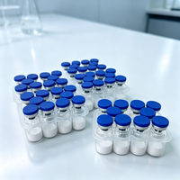 Poudre lyophilisée de peptides de cuivre bleu GHK-CU, prix de gros, matières premières cosmétiques en peptides, pureté 99%, poudre de peptide de cuivre