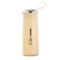 Bouteille d'eau publicitaire personnalisée à double paroi avec bouchon à vis, design moderne et simple, idéale comme cadeau d'affaires, avec logo imprimé, jolie tasse.