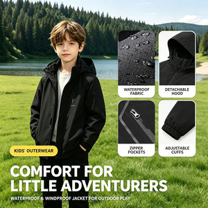 Chaqueta Infantil Personalizada al <span class=keywords><strong>por</strong></span> Mayor con Logotipo, Chaqueta de una Sola Capa, Cortavientos, Impermeable, para Montañismo al Aire Libre - Product Image 2