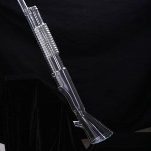 Verre à vin personnalisé en forme de pistolet <span class=keywords><strong>Ak47</strong></span> à haute teneur en borosilicate soufflé à la bouche <span class=keywords><strong>bouteille</strong></span> en verre Whisky Brandy <span class=keywords><strong>Vodka</strong></span> avec 4 verres - Product Image 5