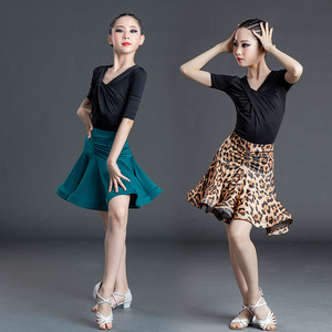 My627 Vestido <span class=keywords><strong>de</strong></span> baile latino con estampado <span class=keywords><strong>de</strong></span> <span class=keywords><strong>leopardo</strong></span> para <span class=keywords><strong>mujer</strong></span> Trajes <span class=keywords><strong>de</strong></span> actuación y Ropa <span class=keywords><strong>de</strong></span> baile - Product Image 4