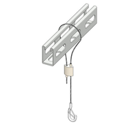Kit de suspension réglable bidirectionnel avec crochets à ressort pour câbles et attaches de suspension