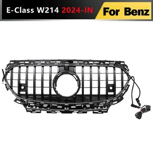 <b>For</b> Mercedes Benz E-Class W214 2024-IN Front Bumper Racing Replacement Radiator <b>Grille</b> W/Camera Hood <b>Mesh</b> Grid E53 Style - Product Image 1