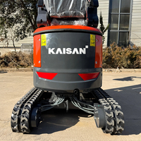 Vente flash : Mini-excavatrice KAISAN 1t 1,2 tonne, pelle hydraulique à chenilles, moteur diesel EPA, excavatrice d'occasion, fournisseur chinois