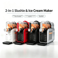 Mesin Slushie Elektrik Portabel untuk Rumah, Pembuat Minuman Beku Otomatis dengan Berbagai Pilihan Warna, Dukungan OEM