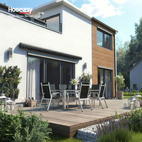 Auvents électriques résidentiels Hooeasy pour porche de maison, auvents de toit, cassette de toit, bras pliables, auvent rétractable
