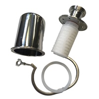 Filtre respiratoire en acier inoxydable de qualité alimentaire pour l'hygiène, la sanitaire et la stérilisation, avec valve de ventilation