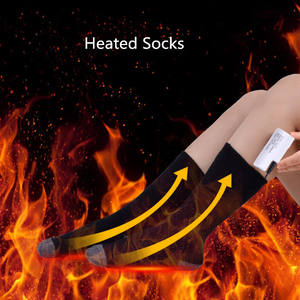 स्टॉक में सर्दियों गर्म पुरुषों समारोह पैर मालिश विद्युत बैटरी गर्म मोजे - Product Image 2
